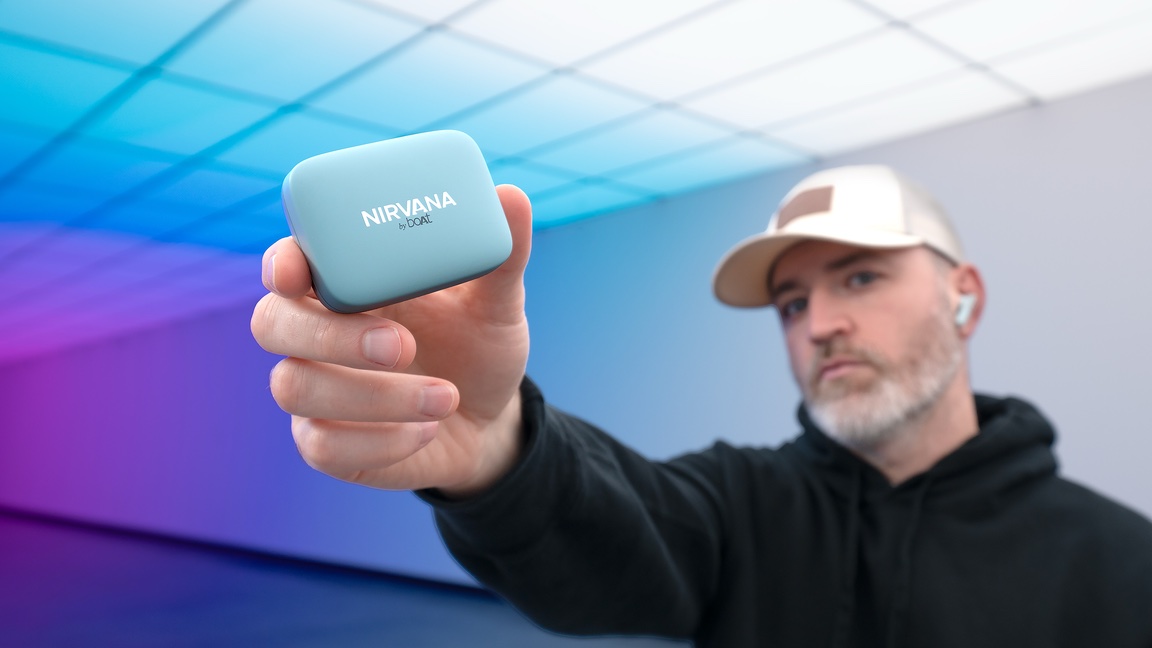 Creator showcasing boAt earbuds